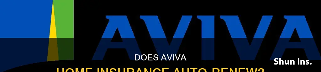 does aviva home insurance auto renew