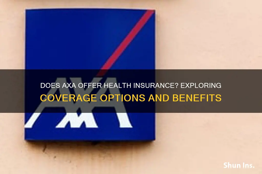 does axa sell health insurance