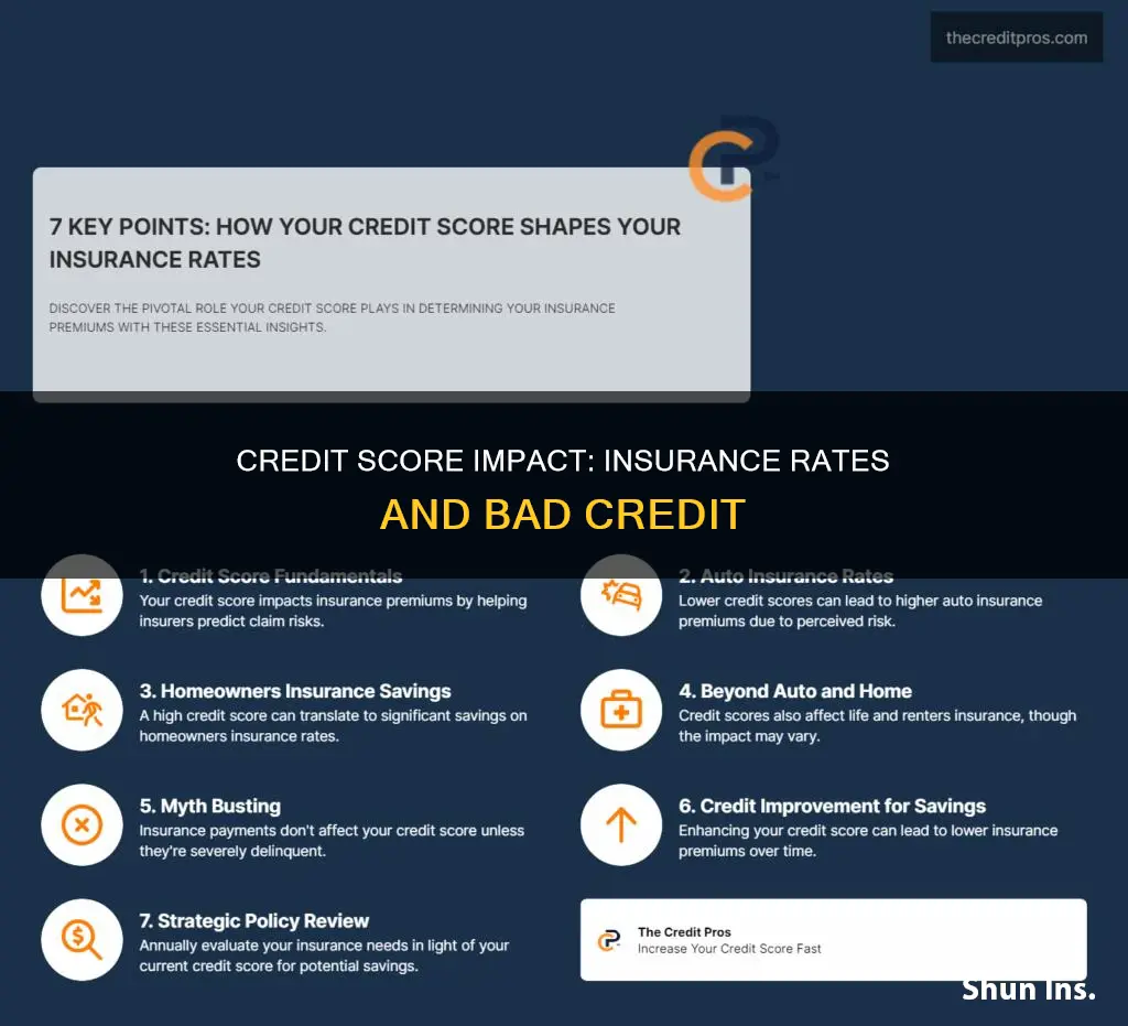does bad credit affect insurance rates