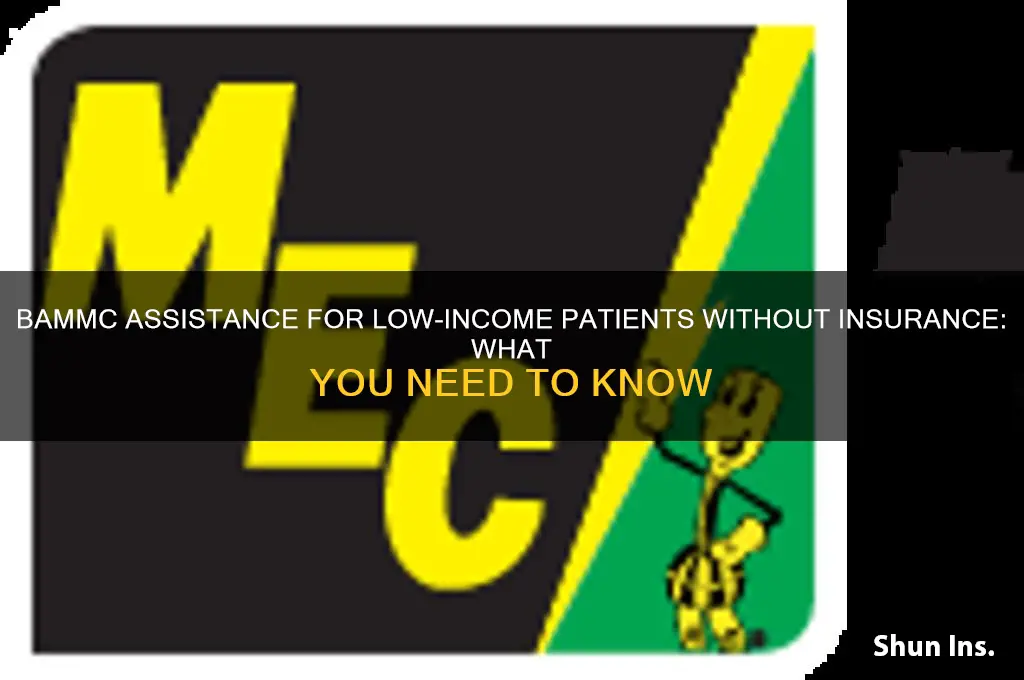 does bamc have help for low income with no insurance