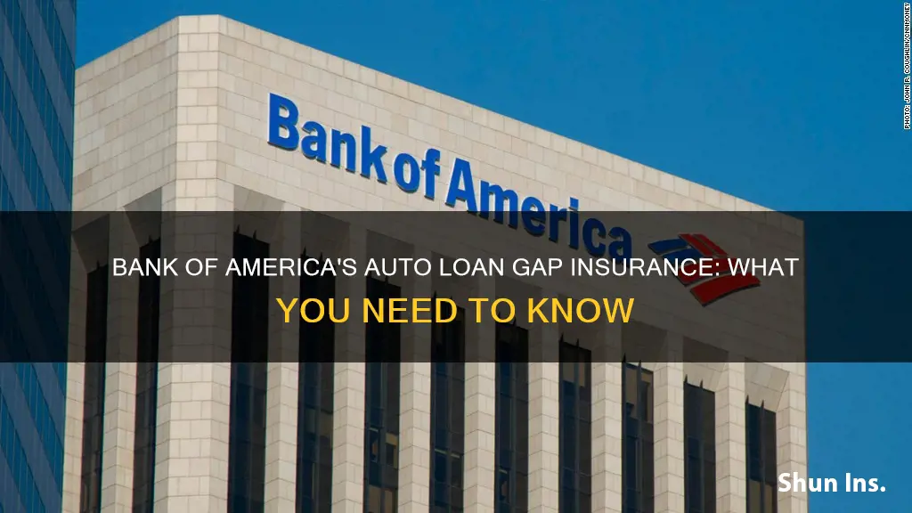 does bank of america offer gap insurance on auto loan