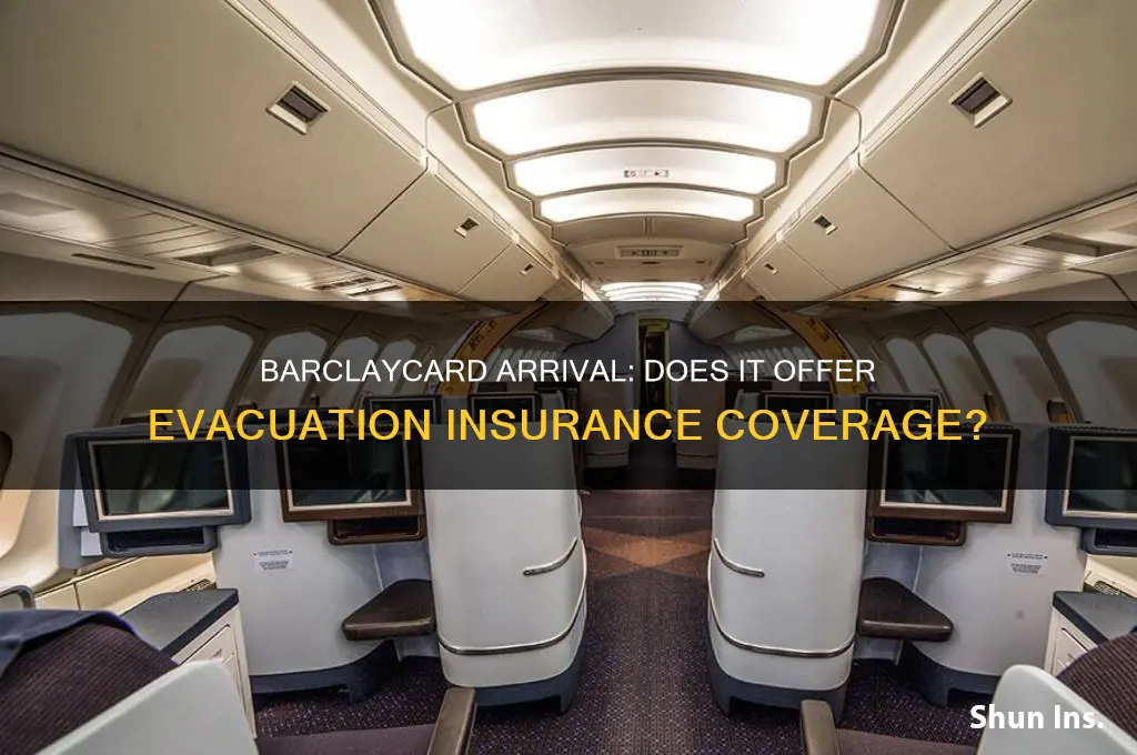does barclaycard arrival provife evacuation insurance