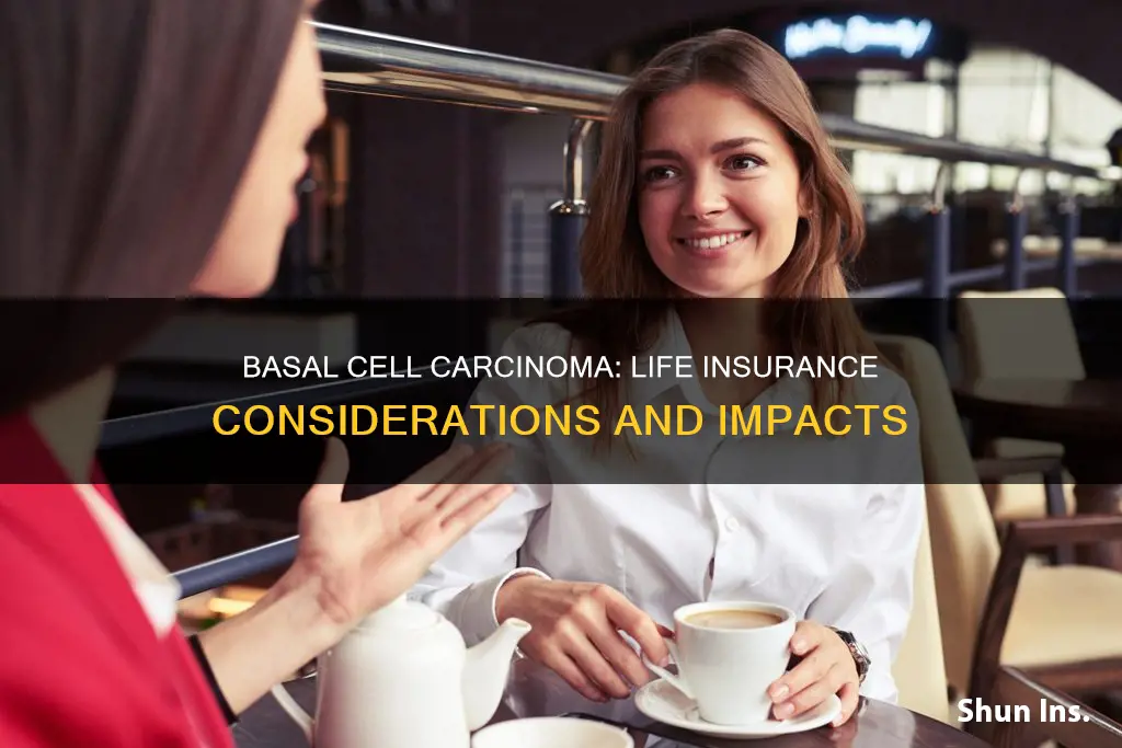 does basal cell carcinoma affect life insurance