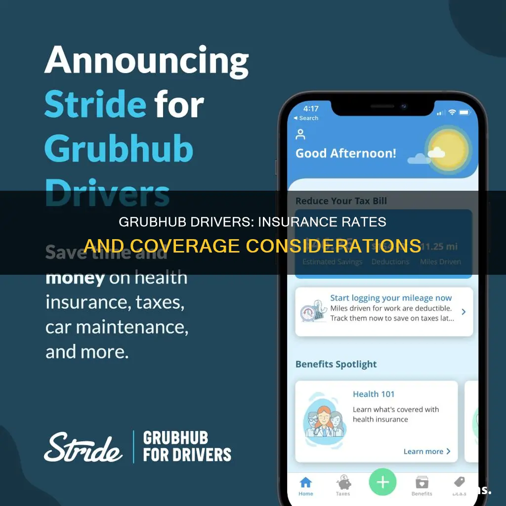 does being a grubhub driver raise insurance