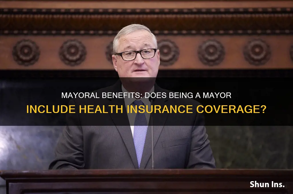 does being a mayor come with health insurance