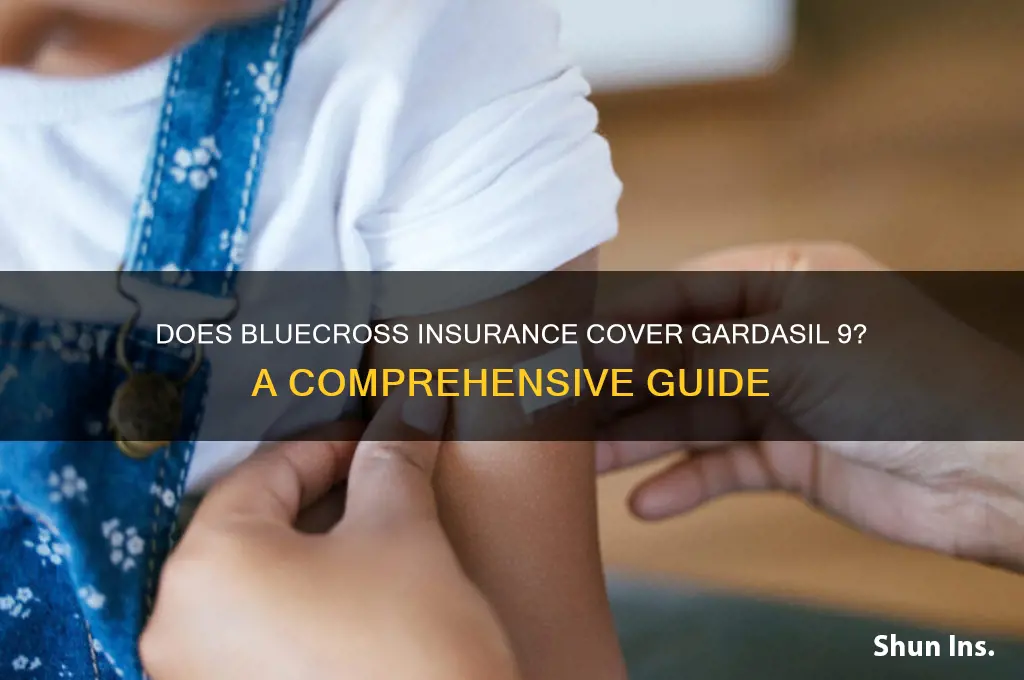 does bluecross insurance gardasil 9