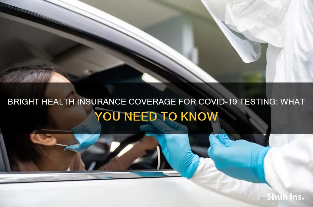 does bright health insurance cover covid test