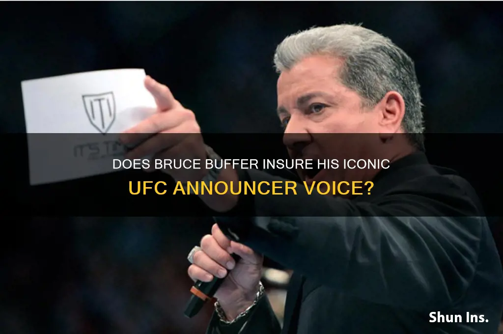 does bruce buffer have insurance on his voice