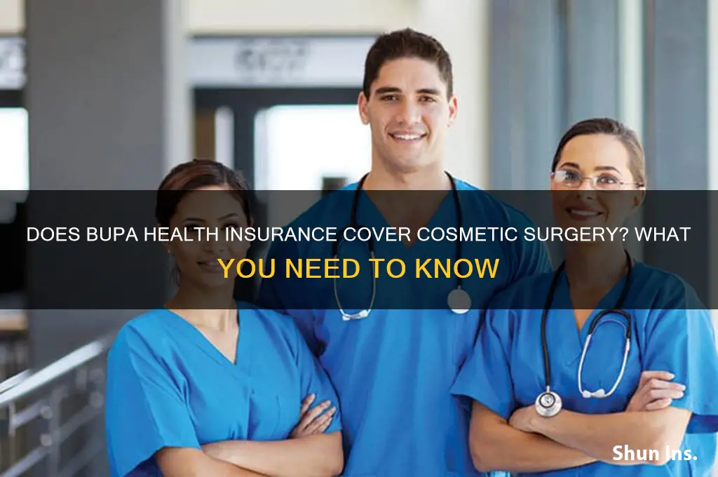 does bupa health insurance cover cosmetic surgery