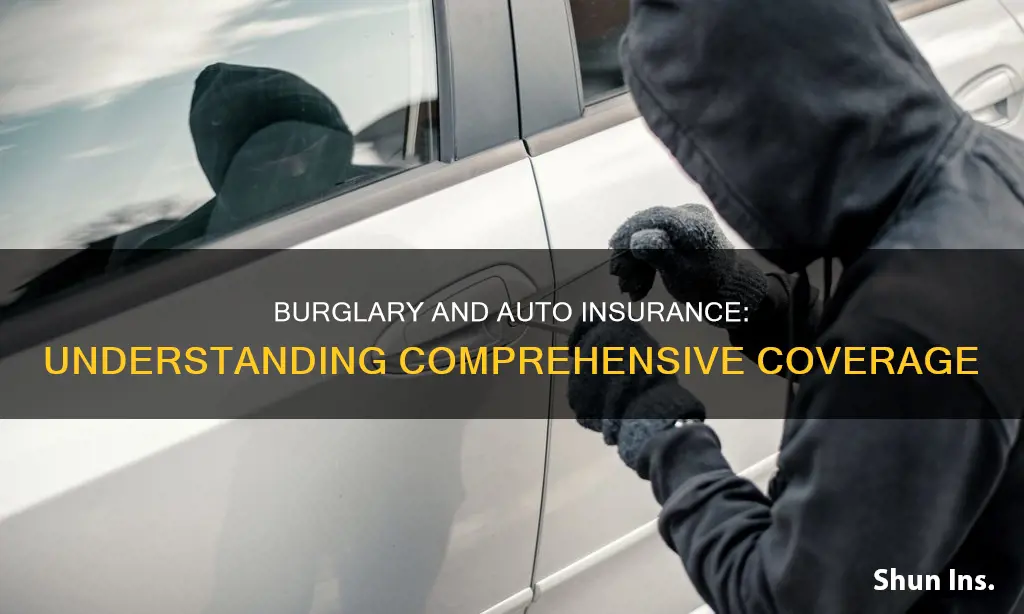 does burglary fall under comprehensive on auto insurance