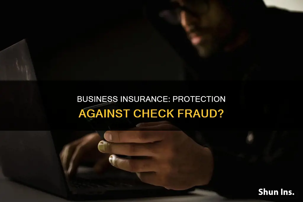 does business insurance insure againt check fraud