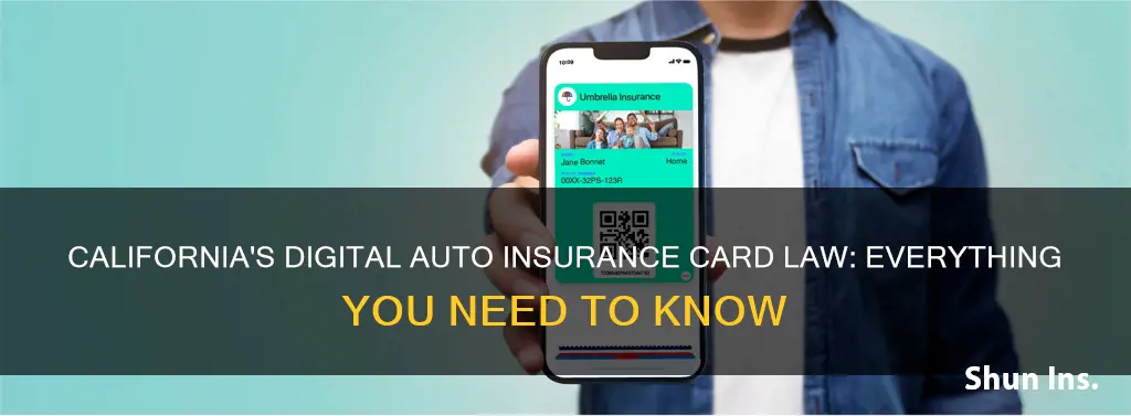 does ca allow digital auto insurance card