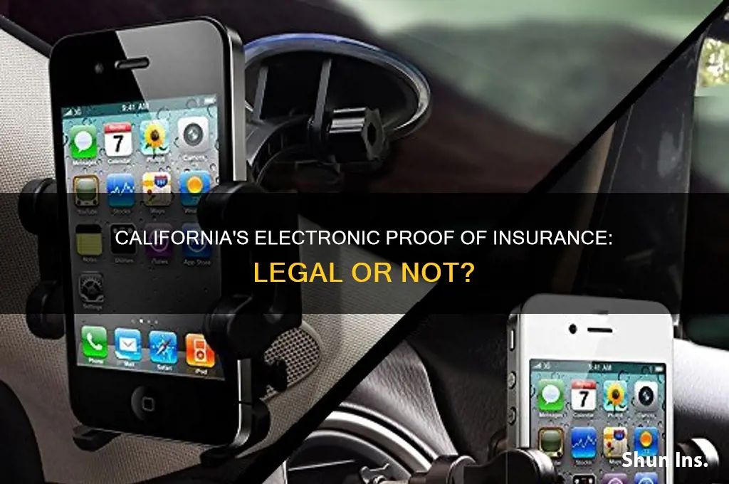 does ca allow electronic proof of insurance