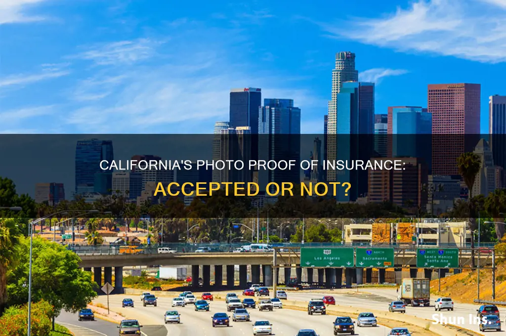 does california allow photo proof of insurance