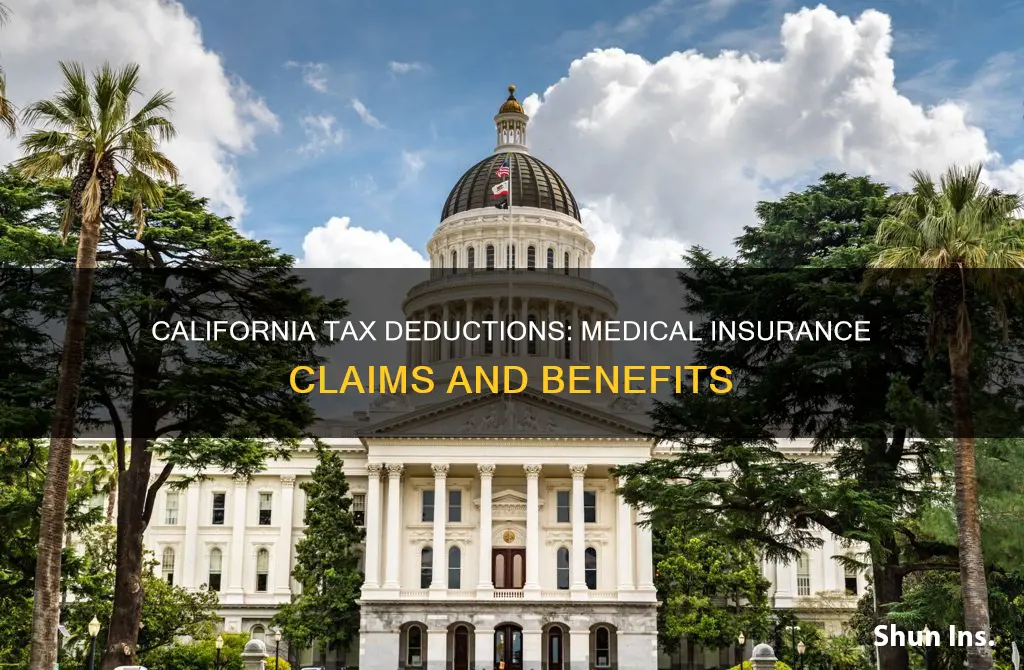 does california tax allow medical insurance deductions