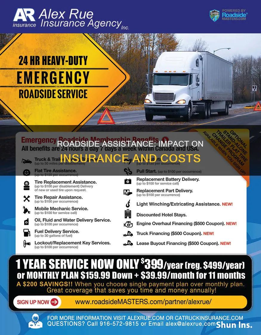 does calling roadside assisatance affects to insurance