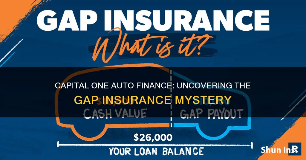 does capital one auto finance comes with gap insurance