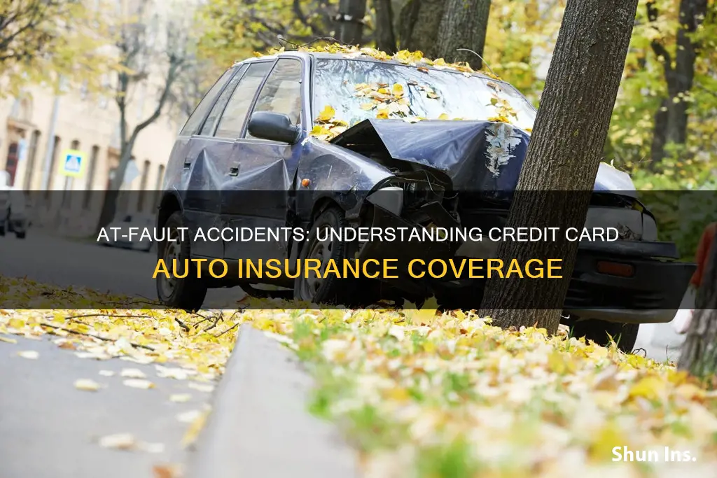 does cedit card auto insurance cover if im at fault