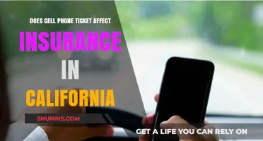 Cell Phone Tickets: Impact on California Insurance Rates