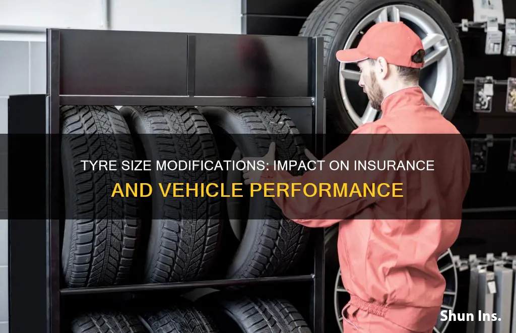 does changing tyre size affect insurance