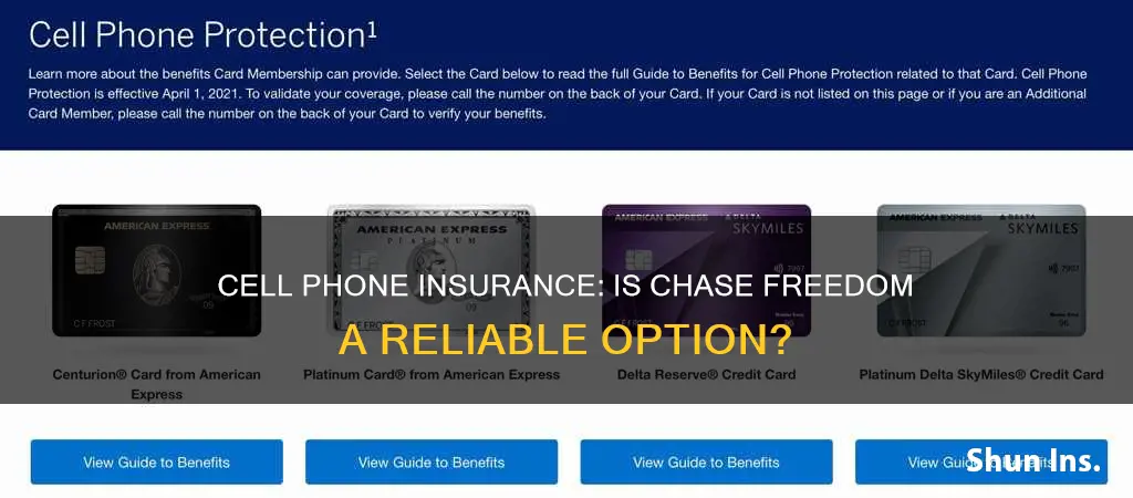 does chase freedom have cell phone insurance