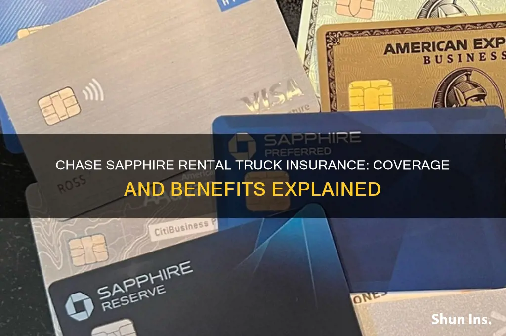 does chase sapphire have rental truck insurance