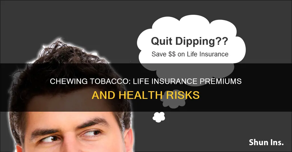 does chewing tobacco affect life insurance