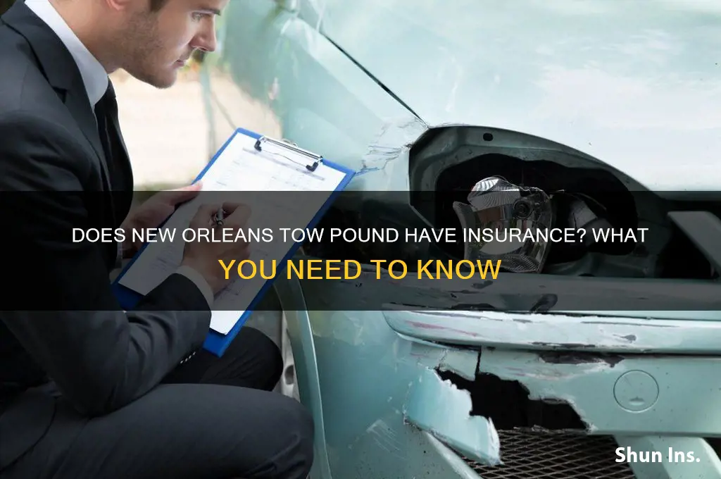does city of new orleans tow pound have insurance