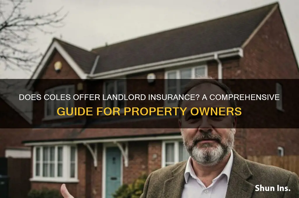 does coles do landlord insurance