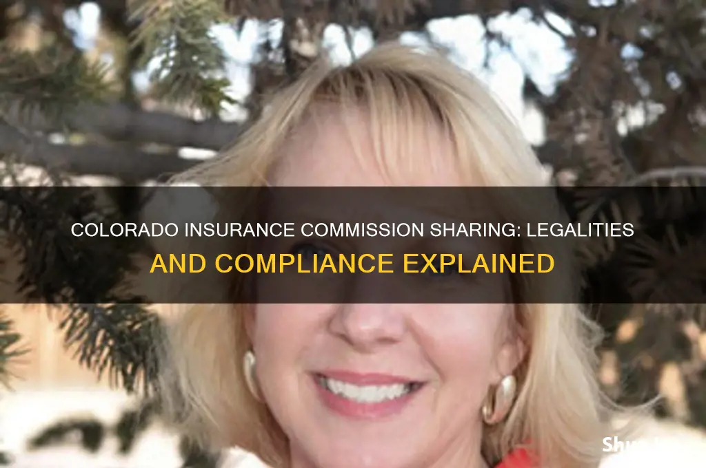 does colorado allow insurance commission sharing