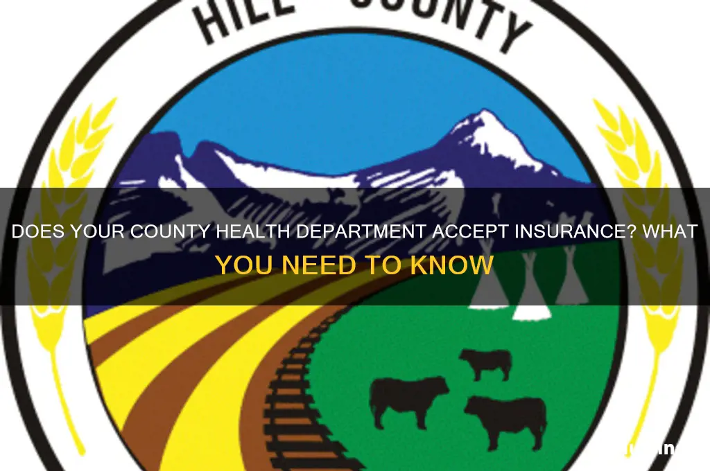 does county health dep except insurance