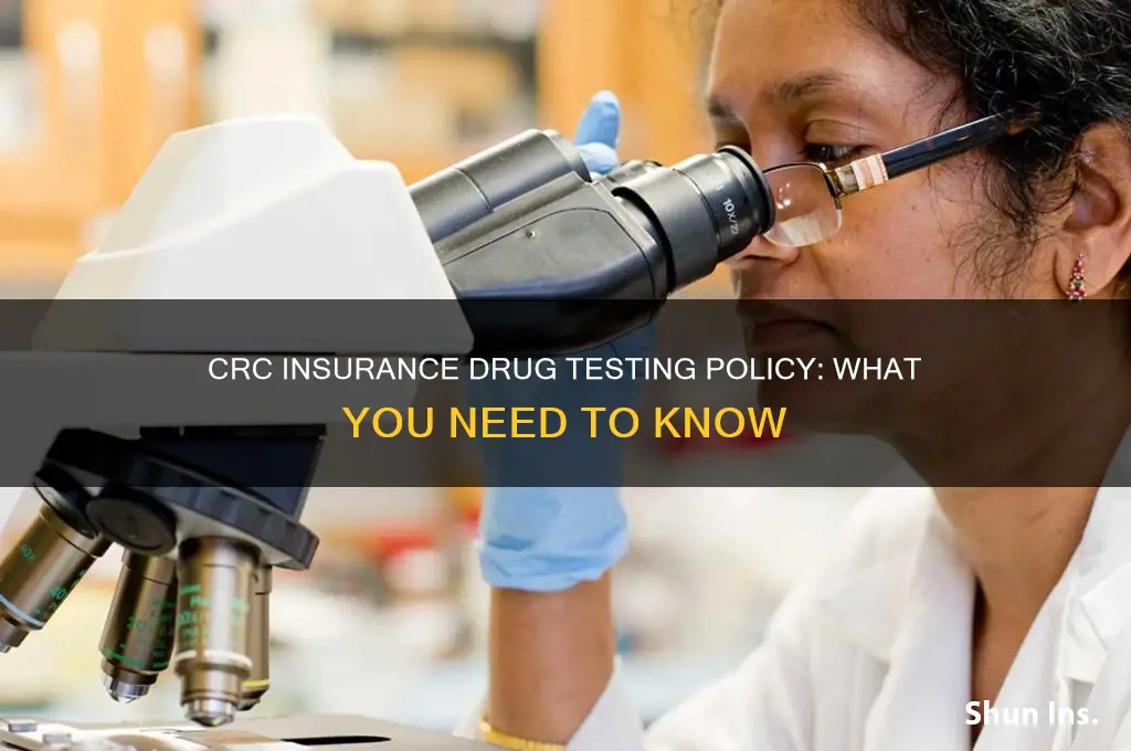 does crc insurance drug test
