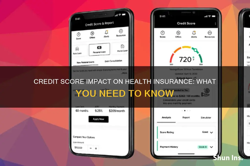 does credit score affect health insurance
