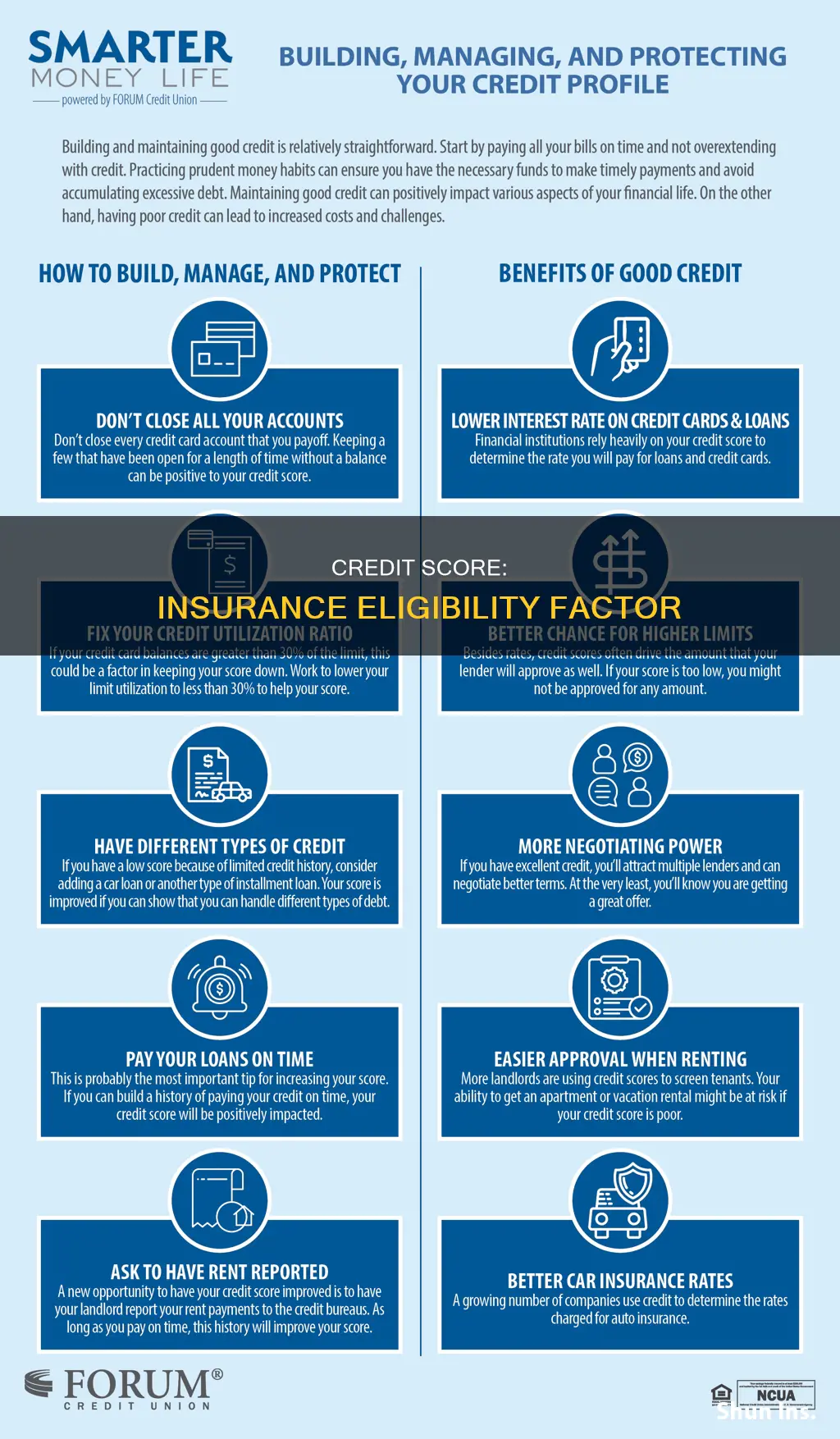 does credit score affect insurance elibility