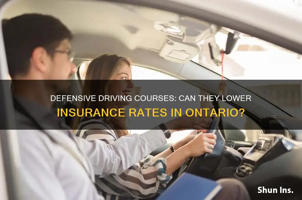 does defensive driving course reduce insurance in ontario