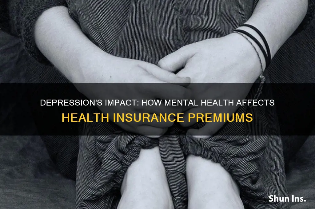 does depression increase health insurance rates