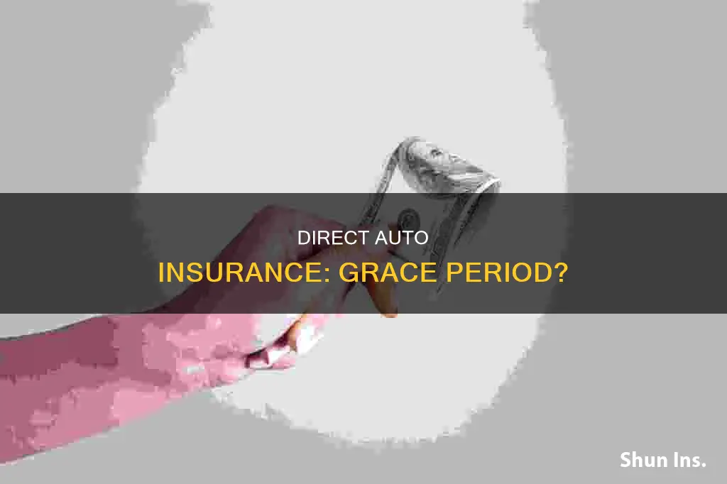 does direct auto insurance have a grace period