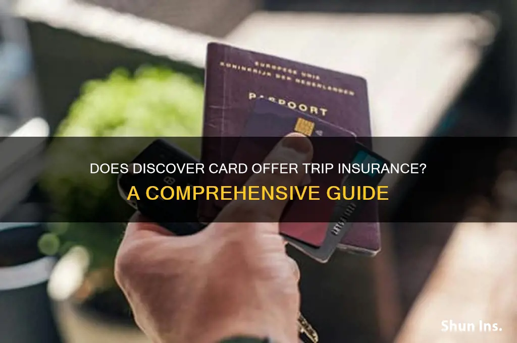 does discover have trip insurance