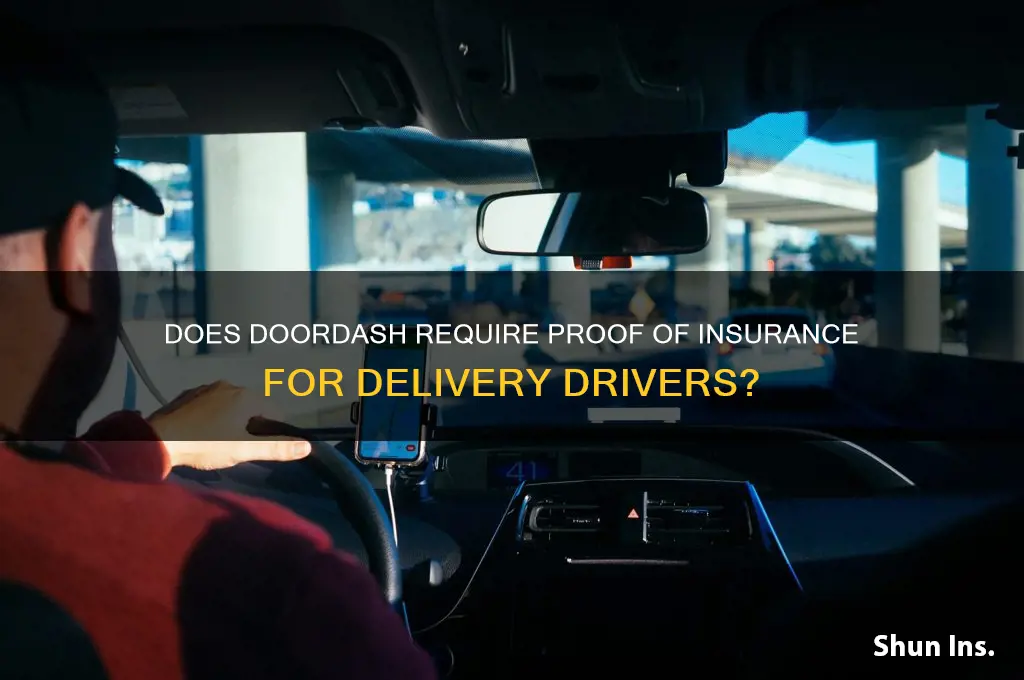 does doordash ask for proof of insurance