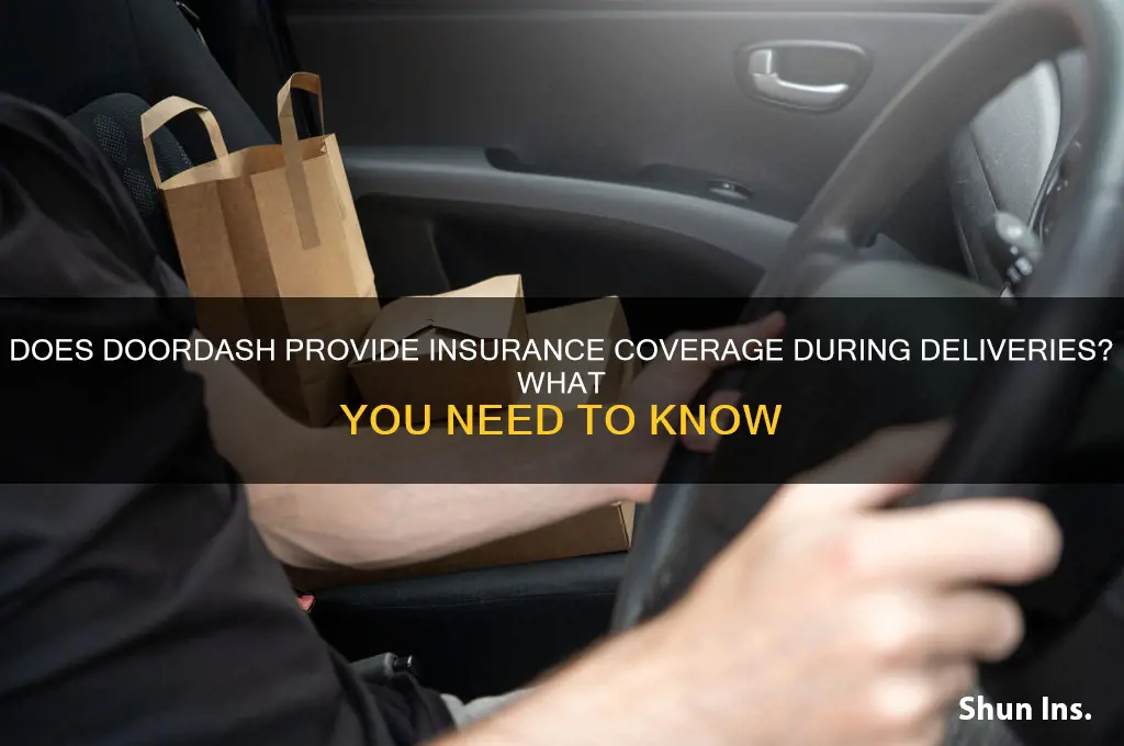 does doordash have insurance while on a delivery
