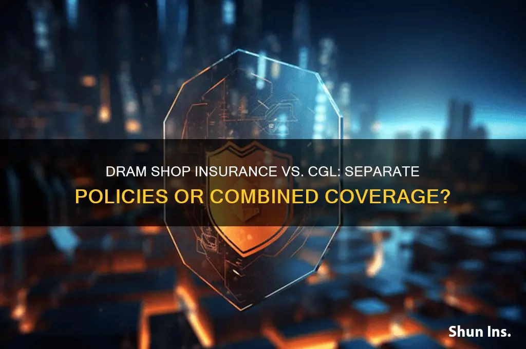 does dram shop insurance have to be separate from cgl
