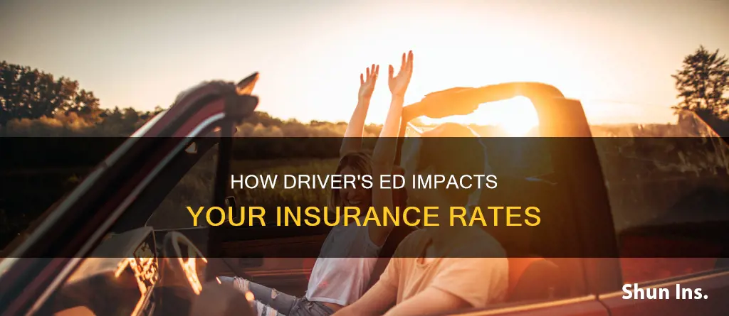 does drivers ed affect insurance