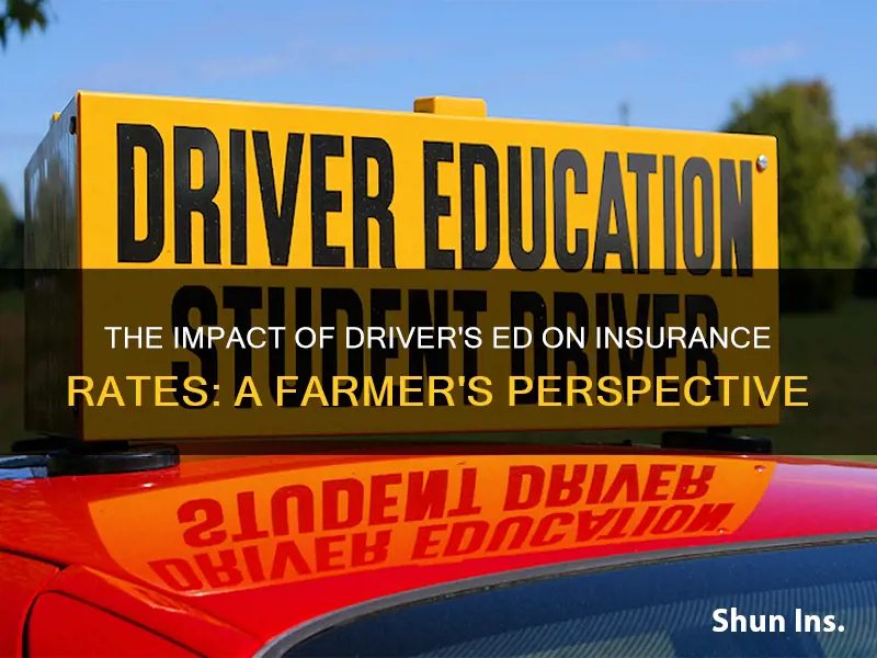 does drivers ed help insurance farmers