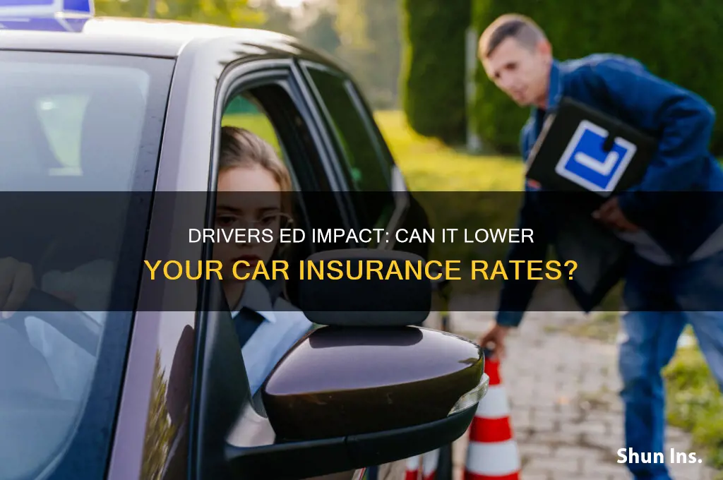 does drivers ed help lower insurance