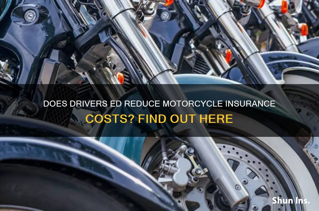 does drivers ed lower motorcycle insurance