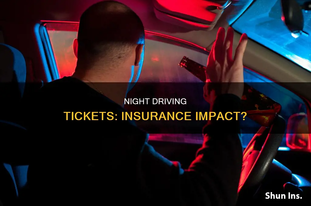 does driving after dark ticket affect your insurance
