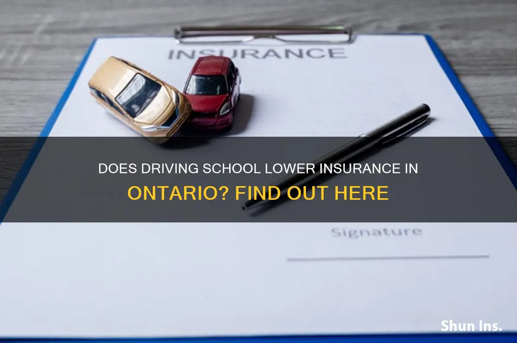 does driving school lower insurance ontario