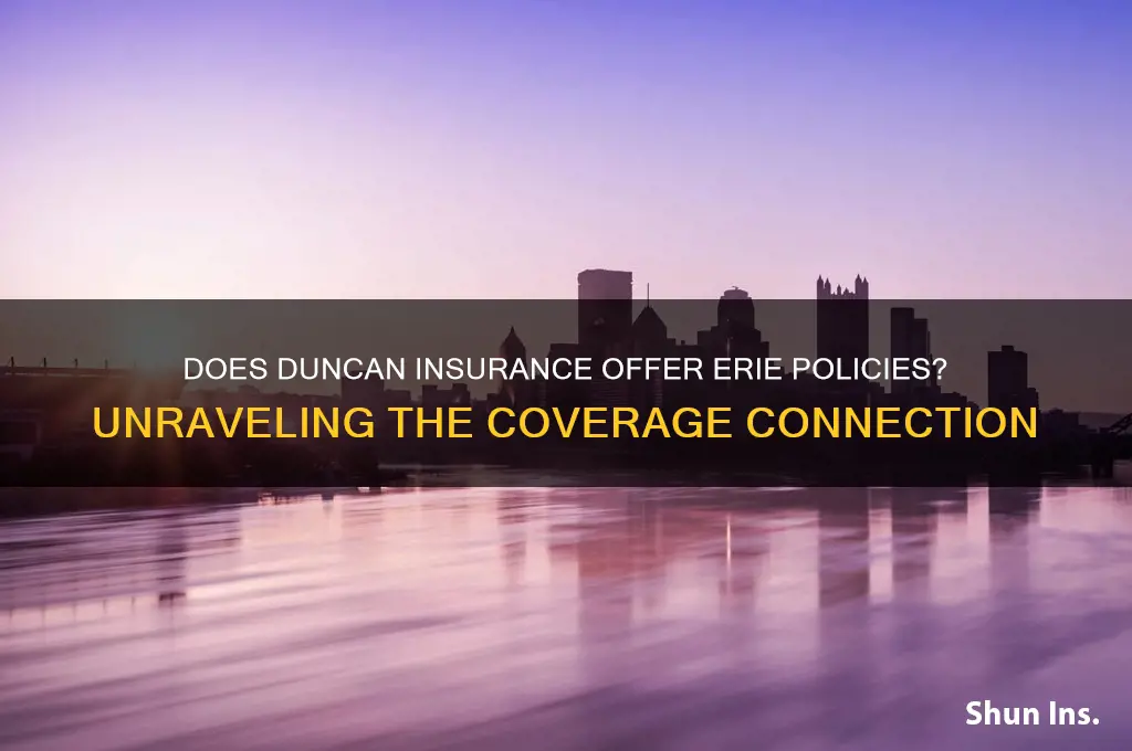 does duncan insurance write erie insurance