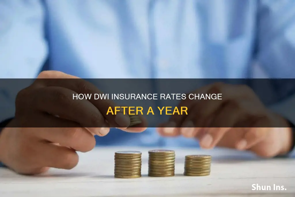 does dwi insurance go down after a year