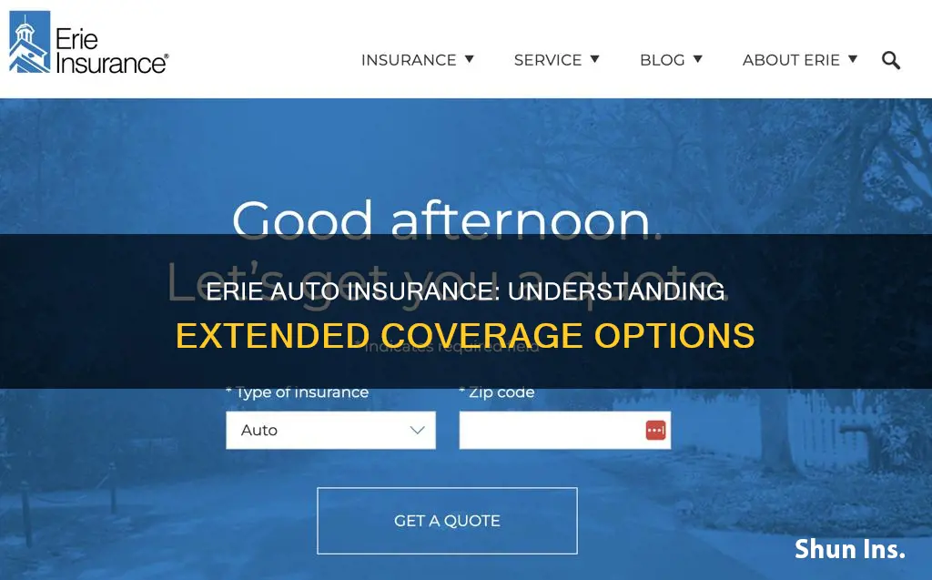 does erie auto insurance offer extended coverage